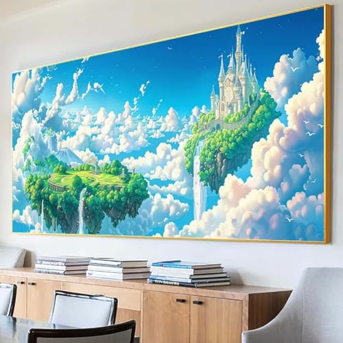 DIY 5D Diamond Painting Erwachsene Landschaft Diamant Painting Bilder, Fallen Diamond Painting Set, 5D Diamond Painting 70x140cm Stickerei Kreuzstich Basteln Erwachsene für Zimmer Deko Aesthetic 4-K von Peepezo