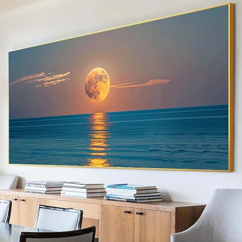 DIY 5D Diamond Painting Erwachsene Landschaft Diamant Painting Bilder, Meer Diamond Painting Set, 5D Diamond Painting 40x80cm Stickerei Kreuzstich Basteln Erwachsene für Zimmer Deko Aesthetic W-P von Peepezo