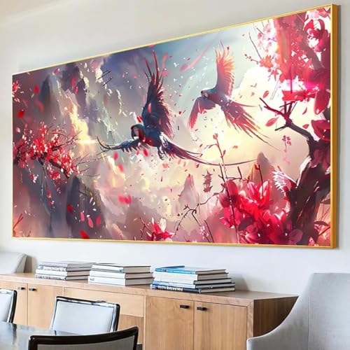 DIY 5D Diamond Painting Erwachsene Landschaft Diamant Painting Bilder, Tier Diamond Painting Set, 5D Diamond Painting 100x200cm Stickerei Kreuzstich Basteln Erwachsene für Zimmer Deko Aesthetic 7-5 von Peepezo