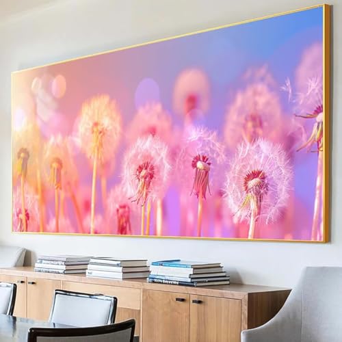 DIY 5D Diamond Painting Erwachsene LöWenzahn Diamant Painting Bilder, Blume Diamond Painting Set, 5D Diamond Painting 30x60cm Stickerei Kreuzstich Basteln Erwachsene für Zimmer Deko Aesthetic U-B von Peepezo