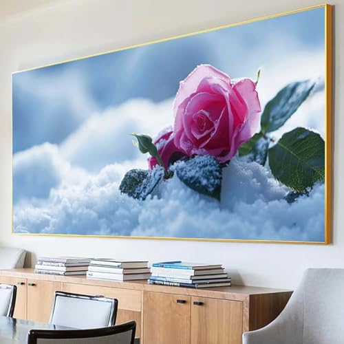 DIY 5D Diamond Painting Erwachsene Malerei Diamant Painting Bilder, Schnee Diamond Painting Set, 5D Diamond Painting 30x60cm Stickerei Kreuzstich Basteln Erwachsene für Zimmer Deko Aesthetic 7-0 von Peepezo