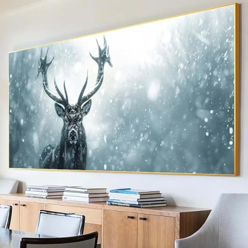 DIY 5D Diamond Painting Erwachsene Reh Diamant Painting Bilder, Tier Diamond Painting Set, 5D Diamond Painting 30x60cm Stickerei Kreuzstich Basteln Erwachsene für Zimmer Deko Aesthetic Geschenk B-9 von Peepezo