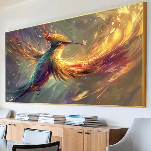 DIY 5D Diamond Painting Erwachsene Vogel Diamant Painting Bilder, Tier Diamond Painting Set, 5D Diamond Painting 40x80cm Stickerei Kreuzstich Basteln Erwachsene für Zimmer Deko Aesthetic Geschenk S-A von Peepezo