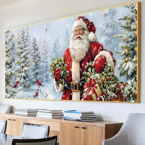 DIY 5D Diamond Painting Erwachsene Winter Diamant Painting Bilder, Festival Diamond Painting Set, 5D Diamond Painting 40x80cm Stickerei Kreuzstich Basteln Erwachsene für Zimmer Deko Aesthetic J-1 von Peepezo