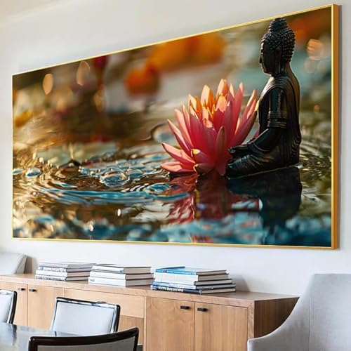 DIY 5D Diamond Painting Erwachsene Zen Diamant Painting Bilder, Blume Diamond Painting Set, 5D Diamond Painting 30x60cm Stickerei Kreuzstich Basteln Erwachsene für Zimmer Deko Aesthetic Geschenk 6-2 von Peepezo