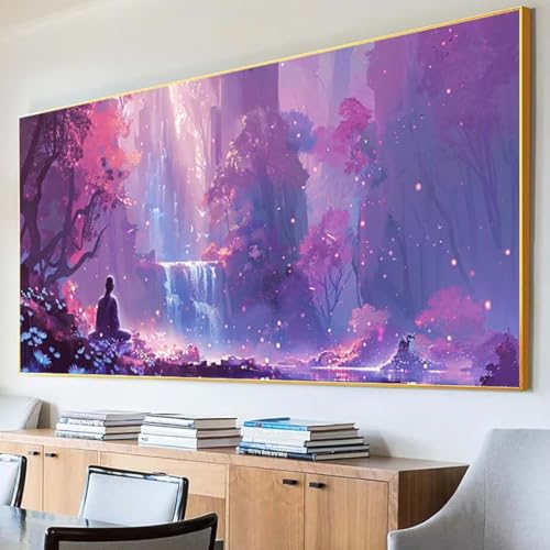 DIY 5D Diamond Painting Erwachsene Zen Diamant Painting Bilder, Fallen Diamond Painting Set, 5D Diamond Painting 40x80cm Stickerei Kreuzstich Basteln Erwachsene für Zimmer Deko Aesthetic Geschenk 6-6 von Peepezo