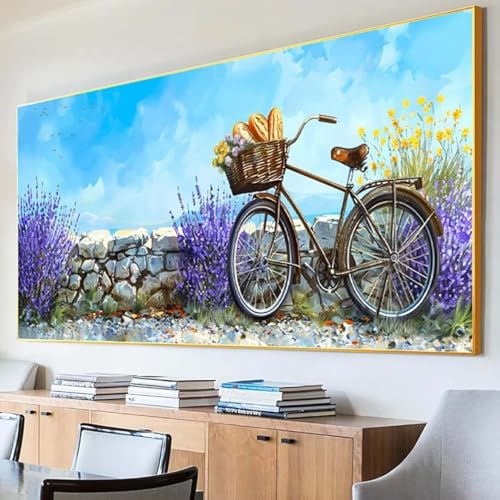 Diamond Painting Auto Diamond Painting Erwachsene Groß XXL 60x120cm Diamant Painting Bilder Set, 5D Diamond Painting Blume, DIY Cross Stickerei Diamond-Painting Basteln, Wandzimmer Deko Geschenk S-4 von Peepezo