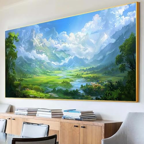 Diamond Painting Baum Diamond Painting Erwachsene Groß XXL 30x60cm Diamant Painting Bilder Set, 5D Diamond Painting Wolke, DIY Cross Stickerei Diamond-Painting Basteln für Wandzimmer Deko Geschenk 4-0 von Peepezo