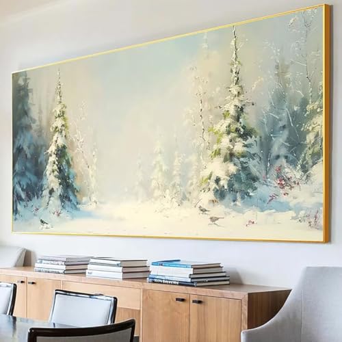 Diamond Painting Baum Diamond Painting Erwachsene Groß XXL 40x80cm Diamant Painting Bilder Set, 5D Diamond Painting Winter, DIY Cross Stickerei Diamond-Painting Basteln, Wandzimmer Deko Geschenk 9-C von Peepezo