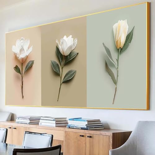 Diamond Painting Blatt Diamond Painting Erwachsene Groß XXL 60x120cm Diamant Painting Bilder Set, 5D Diamond Painting Blume, DIY Cross Stickerei Diamond-Painting Basteln, Wandzimmer Deko Geschenk U-Y von Peepezo