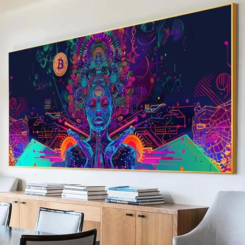 Diamond Painting Blume Diamond Painting Erwachsene Groß XXL 100x200cm Diamant Painting Bilder Set, 5D Diamond Painting Zen, DIY Cross Stickerei Diamond-Painting Basteln, Wandzimmer Deko Geschenk 6-I von Peepezo