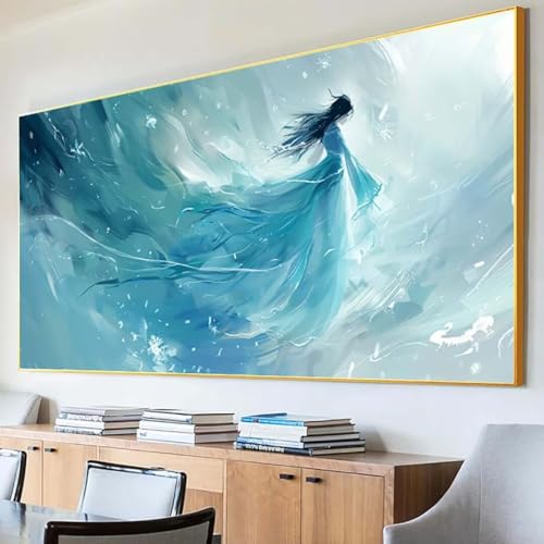 Diamond Painting Frau Diamond Painting Erwachsene Groß XXL 30x60cm Diamant Painting Bilder Set, 5D Diamond Painting Karikatur, DIY Cross Stickerei Diamond-Painting Basteln Wandzimmer Deko Geschenk 2-8 von Peepezo