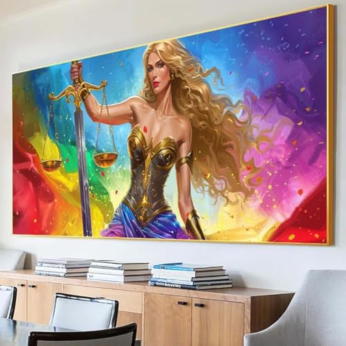 Diamond Painting Frau Diamond Painting Erwachsene Groß XXL 30x60cm Diamant Painting Bilder Set, 5D Diamond Painting Krieger, DIY Cross Stickerei Diamond-Painting Basteln, Wandzimmer Deko Geschenk 9-2 von Peepezo