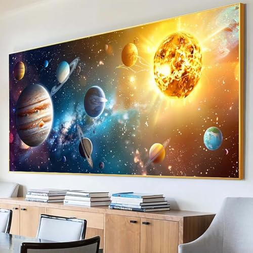 Diamond Painting Sternenhimmel Diamond Painting Erwachsene Groß XXL 100x200cm Diamant Painting Bilder Set, 5D Diamond Painting Erde, DIY Cross Stickerei Diamond-Painting Basteln, Wandzimmer Deko T-E von Peepezo