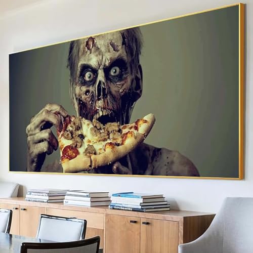 Diamond Painting Zombies Diamond Painting Erwachsene Groß XXL 30x60cm Diamant Painting Bilder Set, 5D Diamond Painting Furcht, DIY Cross Stickerei Diamond-Painting Basteln Wandzimmer Deko Geschenk 8-0 von Peepezo