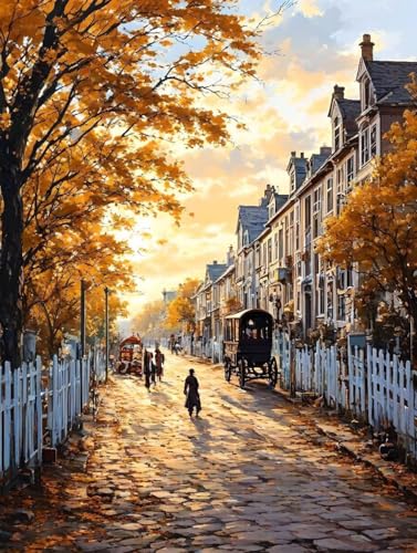 Malen Nach Zahlen Herbst Malen Nach Zahlen Erwachsene ohne Rahmen Stadt Paint by Numbers Mit 3 - Pinseln und Acrylfarbe Kreativ Set für Erwachsene Anfänger, Home Haus Deko Geschenke 100x135cm -a645 Malen Nach Zahlen Herbst Malen Nach Zahlen Erwachsene ohne Rahmen Stadt Paint by Numbers Mit 3 - Pinseln und Acrylfarbe Kreativ Set für Erwachsene Anfänger, Home Haus Deko Geschenke 100x135cm -a645 von Peepezo