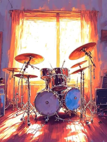 Malen Nach Zahlen Musikinstrumente Malen Nach Zahlen Erwachsene ohne Rahmen Schlagzeug Paint by Numbers Mit 3 - Pinseln und Acrylfarbe Leinwand Kreativ Set für Home Haus Deko Geschenke 50x65cm -w272 Malen Nach Zahlen Musikinstrumente Malen Nach Zahlen Erwachsene ohne Rahmen Schlagzeug Paint by Numbers Mit 3 - Pinseln und Acrylfarbe Leinwand Kreativ Set für Home Haus Deko Geschenke 50x65cm -w272 von Peepezo