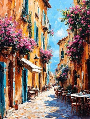 Malen Nach Zahlen Straße Malen Nach Zahlen Erwachsene ohne Rahmen Blume Paint by Numbers Mit 3 - Pinseln und Acrylfarbe Kreativ Set für Erwachsene Anfänger, Home Haus Deko Geschenke 40x50cm -y13S Malen Nach Zahlen Straße Malen Nach Zahlen Erwachsene ohne Rahmen Blume Paint by Numbers Mit 3 - Pinseln und Acrylfarbe Kreativ Set für Erwachsene Anfänger, Home Haus Deko Geschenke 40x50cm -y13S von Peepezo