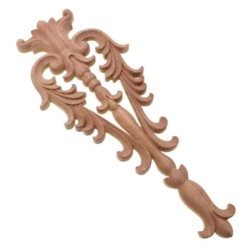 Vintage Floral geschnitzte Eckapplikation Wand Tür Schrank Möbel dekorative Figuren Holz Heimdekoration A von Pegsmio