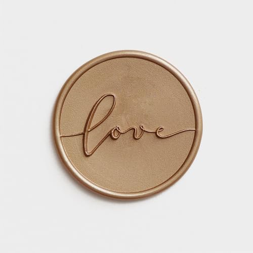 Wachssiegelstempel "Romantic Script Love" von Pelargon Design