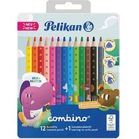 Pelikan Combino 12+1 Buntstifte farbsortiert, 13 St. von Pelikan