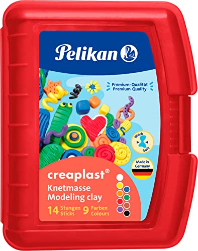 Pelikan 2056080 198/9R Modelliermassen Kinderknete Creaplast, 300g, rot von Pelikan