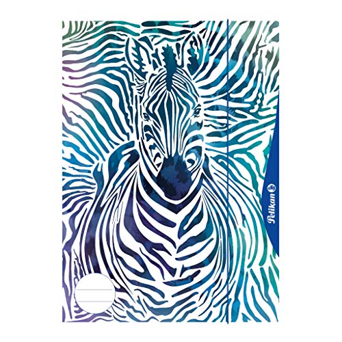 Pelikan 240406 Kombisammelmappe (Sammelmappe und Zeichenblock), A4, Motiv: Zebra, 1 Stück von Pelikan