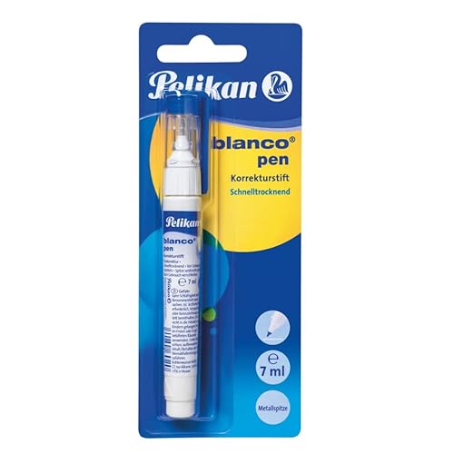 Pelikan 300902 Korrekturstift Blanco, Weiß, 7ml, 10 Stück von Pelikan