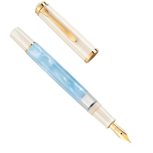 Pelikan 823012 Classic M200 Pastel-Blue Füllfederhalter, Feder M von Pelikan