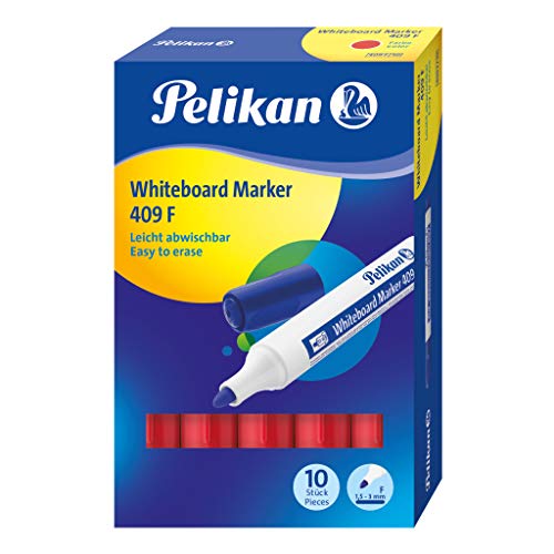 Pelikan 947796 - Marker für Whiteboard oder Whiteboard - 10 Stück, rot von Pelikan