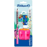 Pelikan Combino Schreiblern- Bleistift-Set B pink mit Tiermotiv, 1 Set von Pelikan