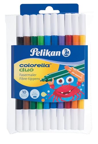 Pelikan 973172 Fasermaler Colorella Duo, 1 Set, 10-farbig von Pelikan