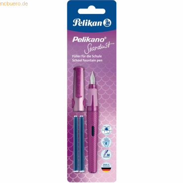 Pelikan Füllhalter Pelikano P480M M Rechtshänder Stardust pink + 2 Pat von Pelikan