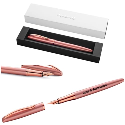 Pelikan Jazz® Noble Elegance P36 Füllhalter mit Gravur Geschenk - einzigartige Stifte mit Namen - personalisierte Geschenke - Füllfederhalter personalisiert (Pink Rose) von Pelikan