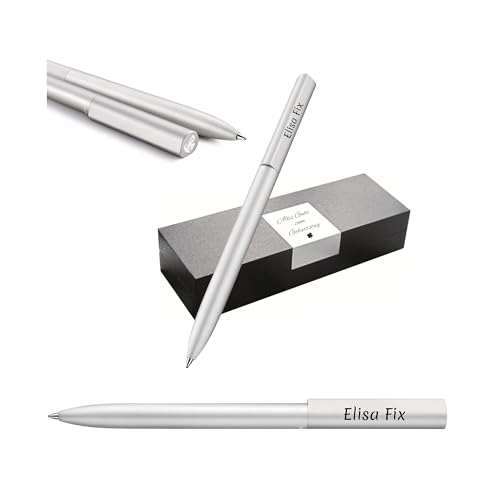 Pelikan Kugelschreiber Ineo® Elements K6 mit Gravur Geschenk - einzigartige Stifte mit Namen - personalisierte Geschenke zu Weihnachten - Kugelschreiber personalisiert (Silber) von Pelikan