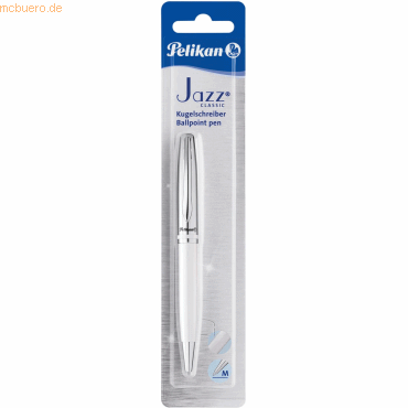 Pelikan Kugelschreiber Jazz Classic weiß Blister von Pelikan