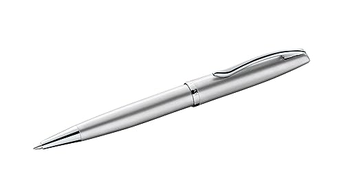 Pelikan Kugelschreiber Jazz Noble, Silber, für Rechtshänder und Linkshänder, eleganter Metall-Kugelschreiber im Geschenketui, 821797 von Pelikan