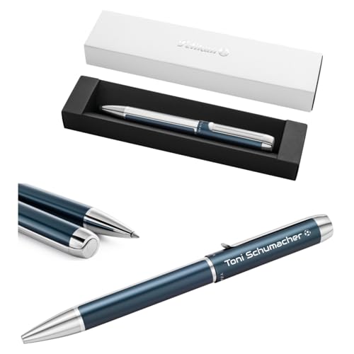 Pelikan Kugelschreiber Pura® K40 mit Gravur Geschenk - einzigartige Stifte mit Namen - Kugelschreiber personalisiert (Petrol) von Pelikan