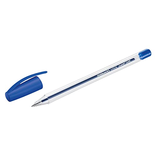 Pelikan Kugelschreiber Stick Super Soft, 12 Stück, blau von Pelikan