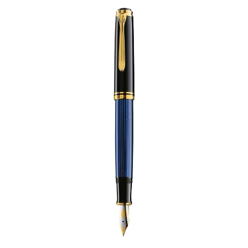 Pelikan Premium M800 Füllfederhalter, M Farbe Plume schwarz/blau von Pelikan