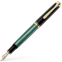 Pelikan Souverän M600 Kolbenfüller schwarz/grün/gold B (breit) von Pelikan