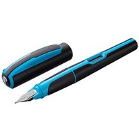 Pelikan Style P57 Patronenfüller neonblau/schwarz M (mittel) von Pelikan