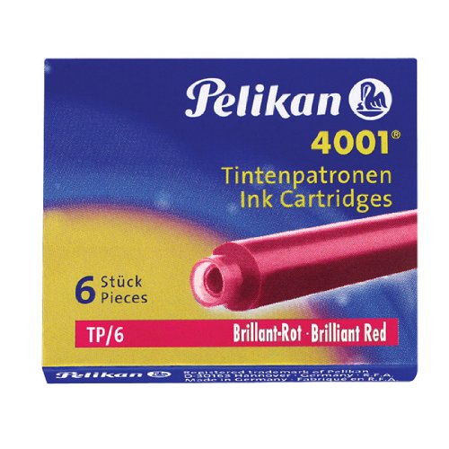 Pelikan TP/6 Ersatzminen für Kugelschreiber, Rot von Pelikan