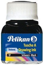 Pelikan Tusche A 523, Glas, 10 ml, schwarz von Pelikan