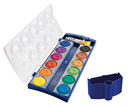 Wasserbox 808246 für Pelikan Deckfarbkasten Schul-Standard blau (Wasserbox, Deckfarbkasten 12 Farben, 1) von Pelikan