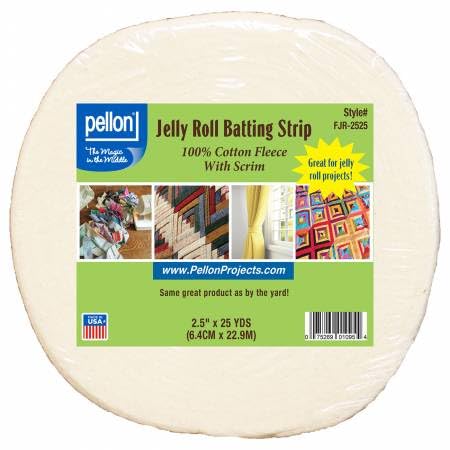 Batting Jelly Roll Strip, 6,3 cm x 22,7 m von Pellon