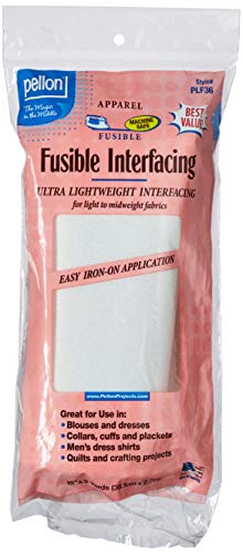 Pellon, Weiß, PLF36 Ultra Lightweight Fusible Interfacing, 38,1 cm x 3 Yards Paket von Pellon