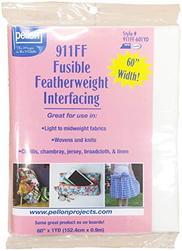 Pellon Fusible Featherweight Interfacing-White 60"X1yd von Pellon