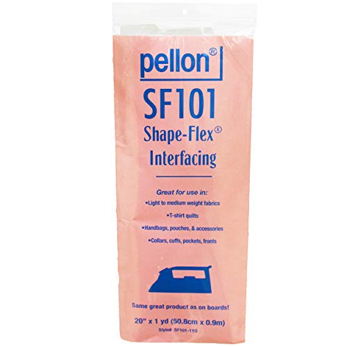 Pellon SF101-1YD Shape Flex Woven Cotton 15in x 1yds Schmelzbar gewebt, Sf101, 1 Pack von Pellon