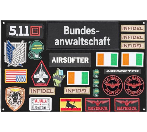 60x45cm Patches Klett,Kletttafel Patches Klett,Wand Klettfläche Klettmatte,Taktisches Patch-Display-Board,Wand Taktisch Militä von Penbinmall